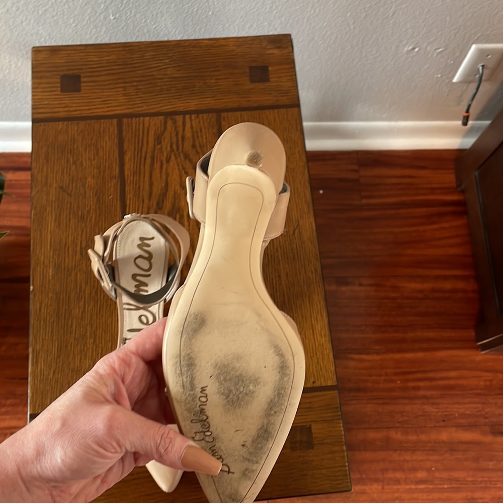 Sam Eldelman Beige Close Toe Pump - image 7